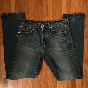 ✅ LEVI’S Levi Strauss Faded Distressed Red Tab 505 Riveted Denim Blue Jean 33x32